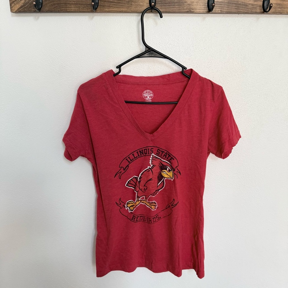 Rivalry Threads Red Illinois State Redbirds V-Neck Tee